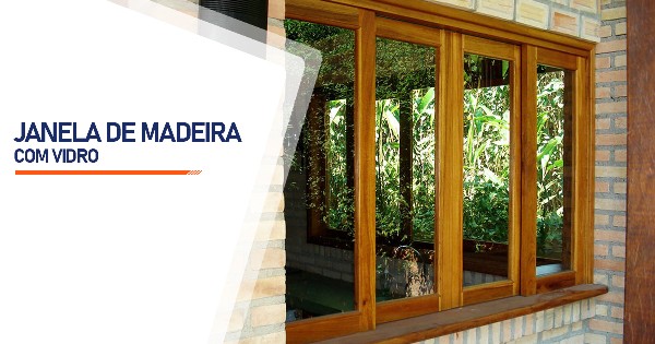 Janela De Madeira Com Vidro Contagem